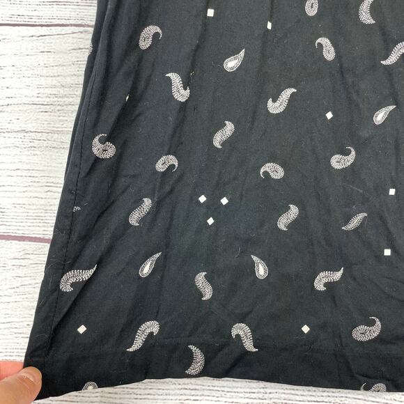 Something Else by Natalie Wood Black Paisley Cutout Mini Dress US 2 - Picture 9 of 9